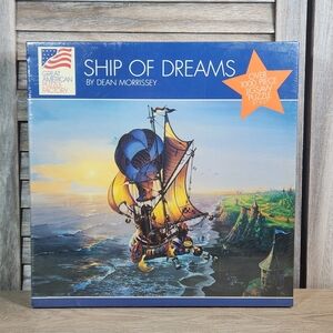 NEW Ship Of Dreams Dean Morrissey 1000 Pc Puzzle Great American RARE Sealed